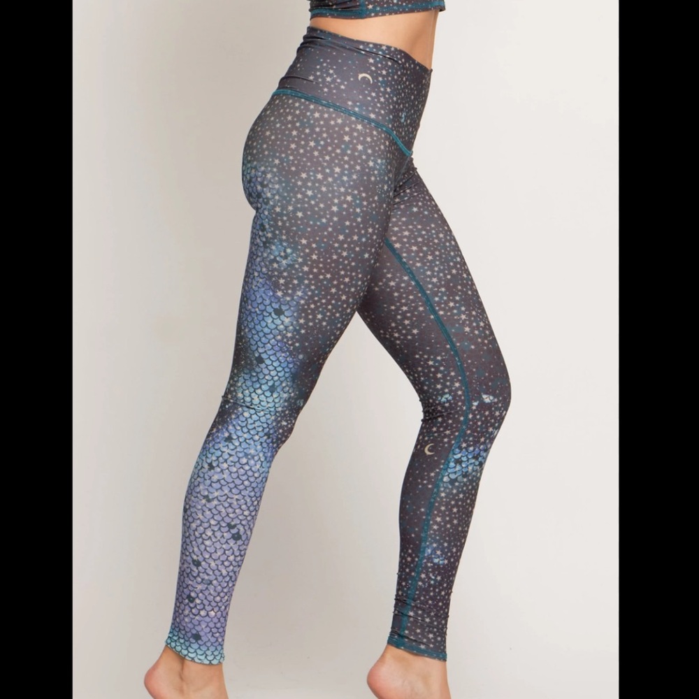 TEEKI‎ Mermaid Fairy Queen Teal Hot Pant Leggings